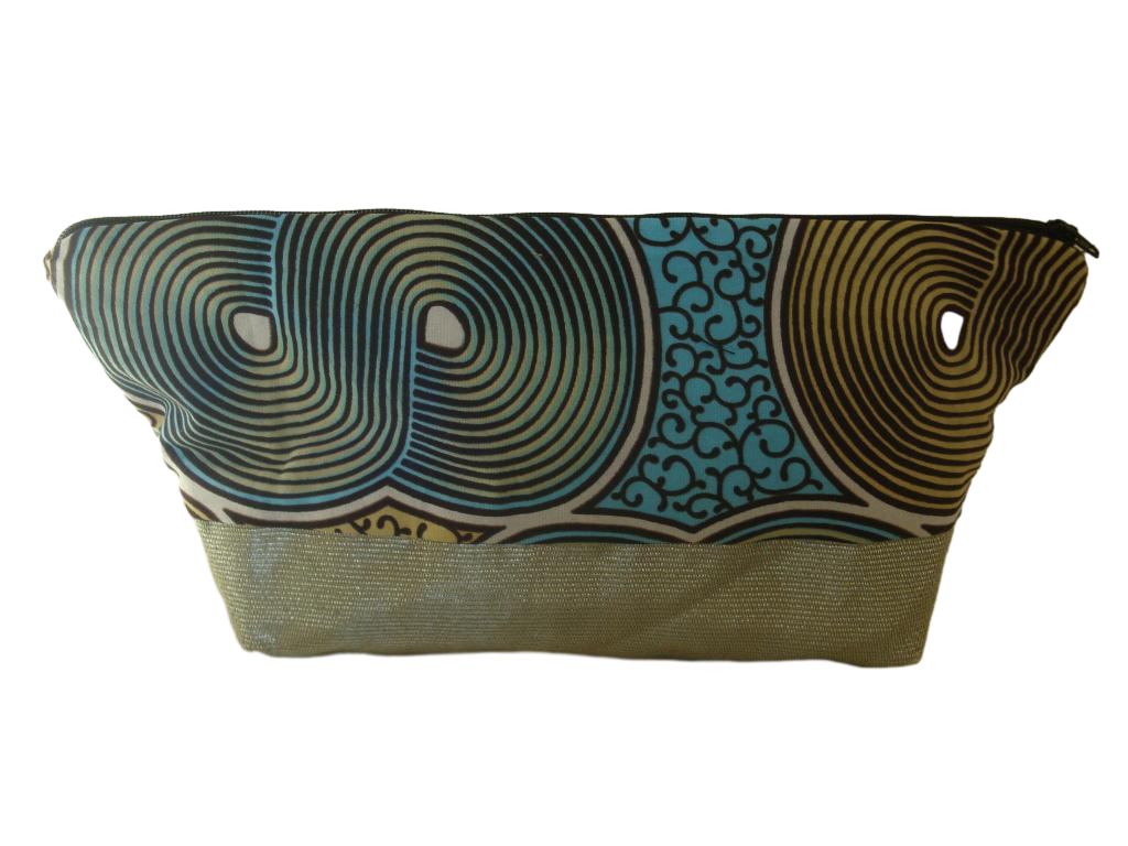 Cosmetic purse Style B ('Aso-oke' and 'Ankara' or 'Adire')