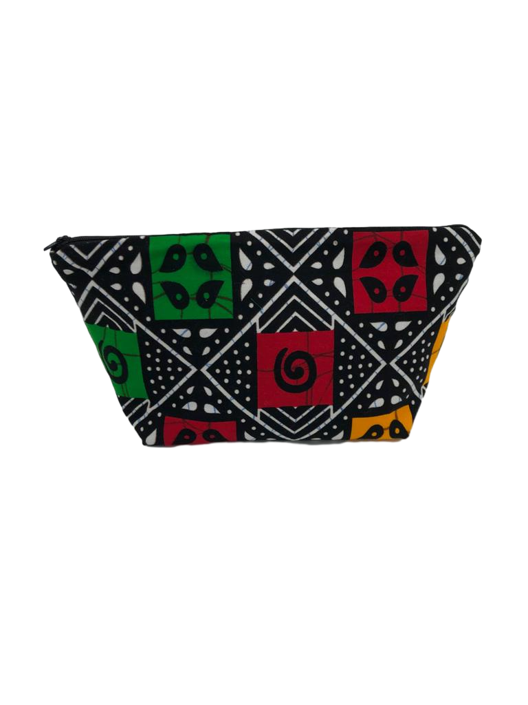 Cosmetic purse Style C ('Ankara' or 'Adire')